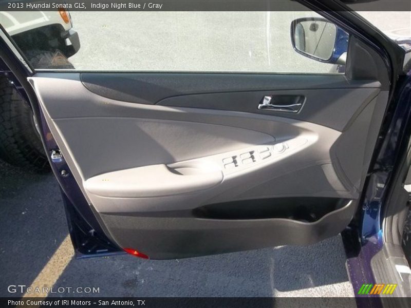 Indigo Night Blue / Gray 2013 Hyundai Sonata GLS