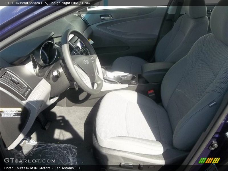 Indigo Night Blue / Gray 2013 Hyundai Sonata GLS