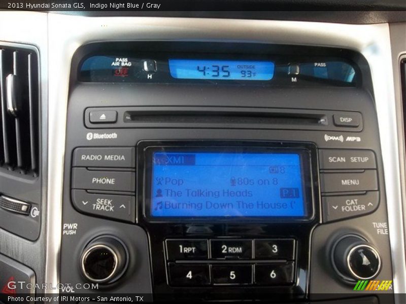 Indigo Night Blue / Gray 2013 Hyundai Sonata GLS