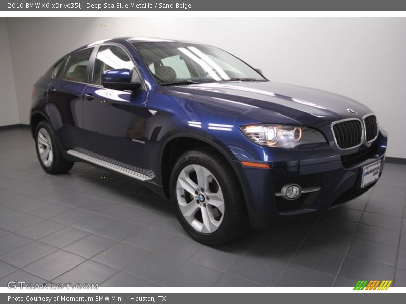 Deep Sea Blue Metallic / Sand Beige 2010 BMW X6 xDrive35i