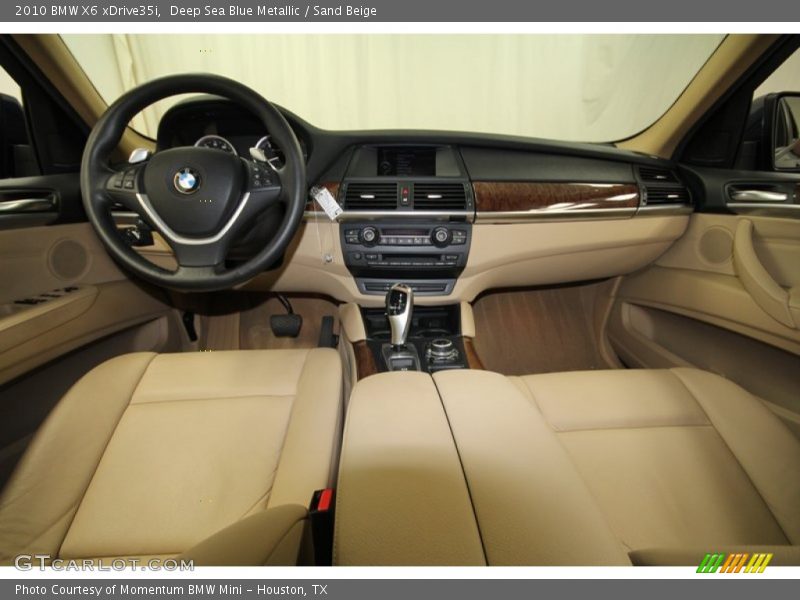 Deep Sea Blue Metallic / Sand Beige 2010 BMW X6 xDrive35i