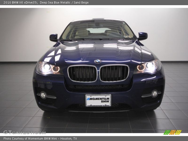 Deep Sea Blue Metallic / Sand Beige 2010 BMW X6 xDrive35i