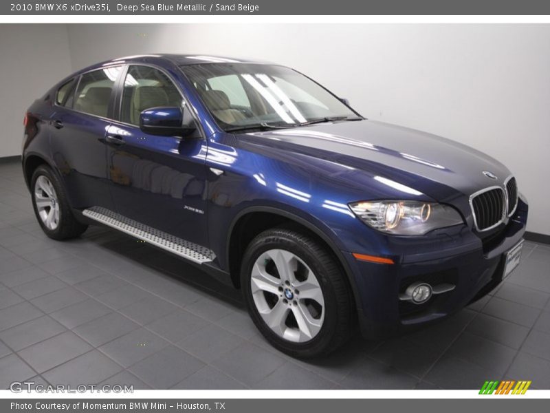 Deep Sea Blue Metallic / Sand Beige 2010 BMW X6 xDrive35i