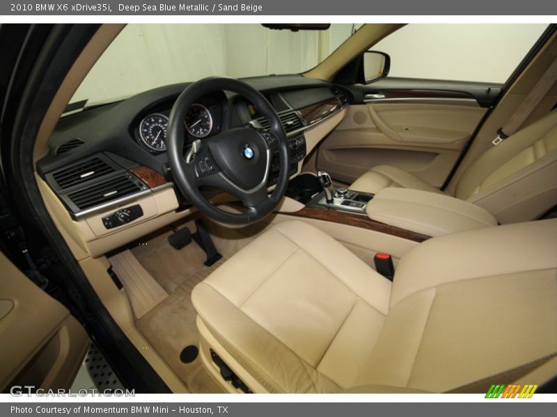 Deep Sea Blue Metallic / Sand Beige 2010 BMW X6 xDrive35i