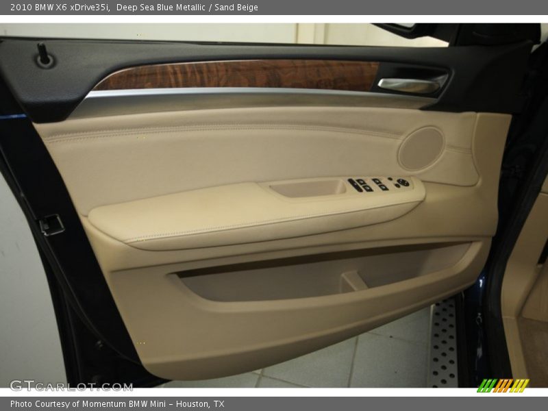 Deep Sea Blue Metallic / Sand Beige 2010 BMW X6 xDrive35i