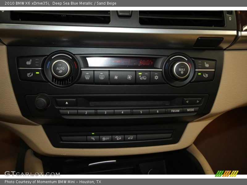 Deep Sea Blue Metallic / Sand Beige 2010 BMW X6 xDrive35i