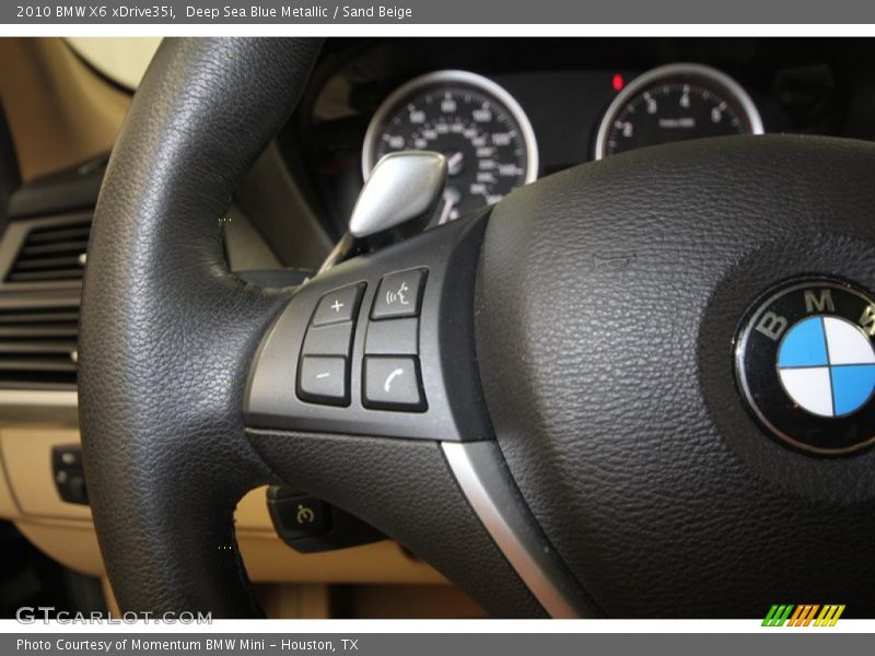 Deep Sea Blue Metallic / Sand Beige 2010 BMW X6 xDrive35i