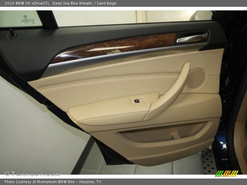 Deep Sea Blue Metallic / Sand Beige 2010 BMW X6 xDrive35i