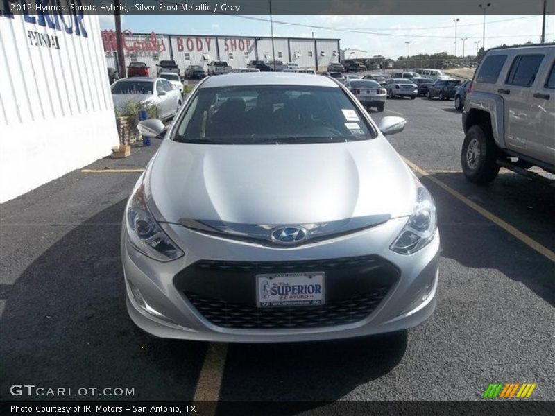 Silver Frost Metallic / Gray 2012 Hyundai Sonata Hybrid