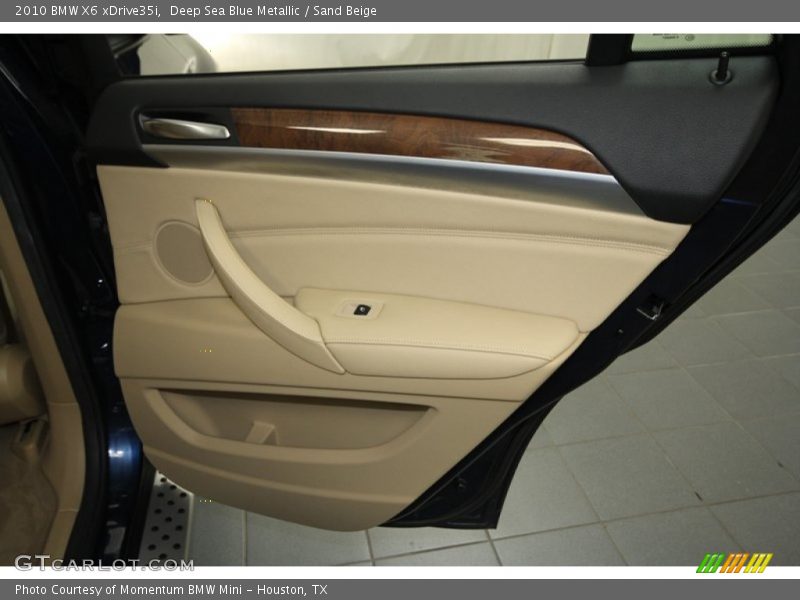 Deep Sea Blue Metallic / Sand Beige 2010 BMW X6 xDrive35i