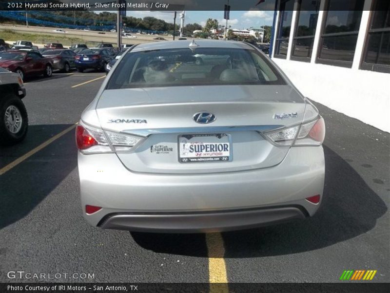 Silver Frost Metallic / Gray 2012 Hyundai Sonata Hybrid