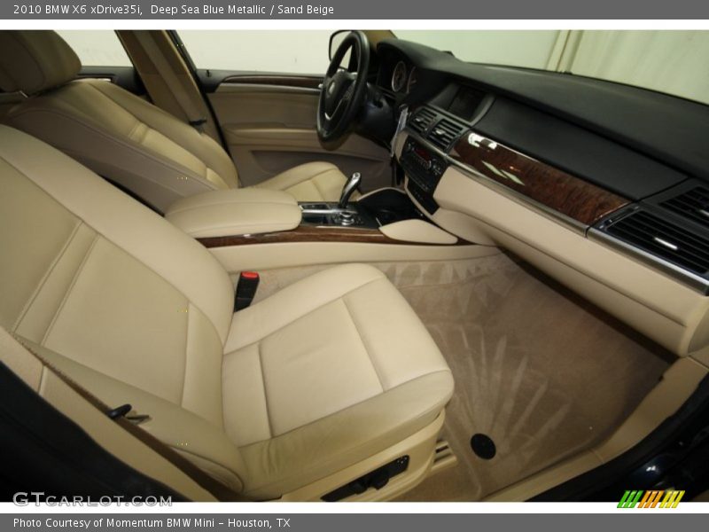 Deep Sea Blue Metallic / Sand Beige 2010 BMW X6 xDrive35i