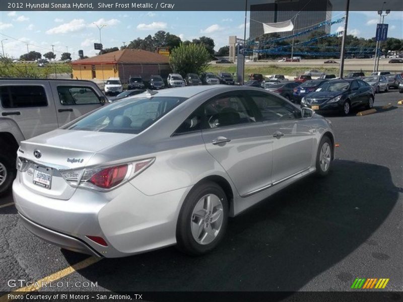 Silver Frost Metallic / Gray 2012 Hyundai Sonata Hybrid