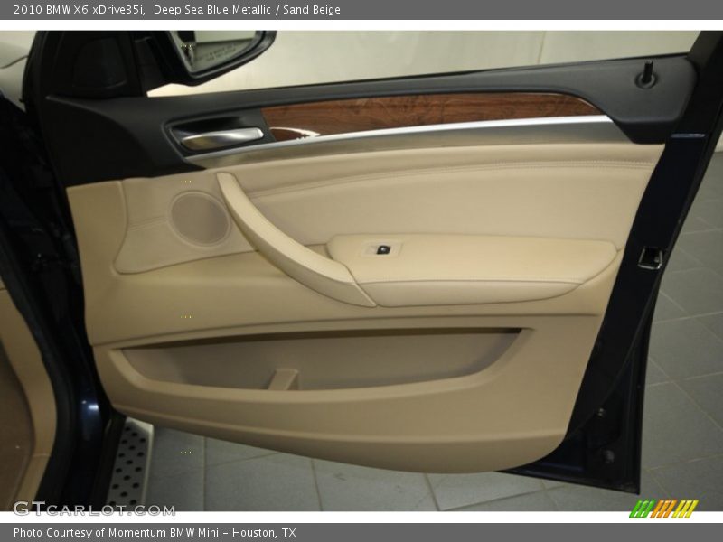 Deep Sea Blue Metallic / Sand Beige 2010 BMW X6 xDrive35i