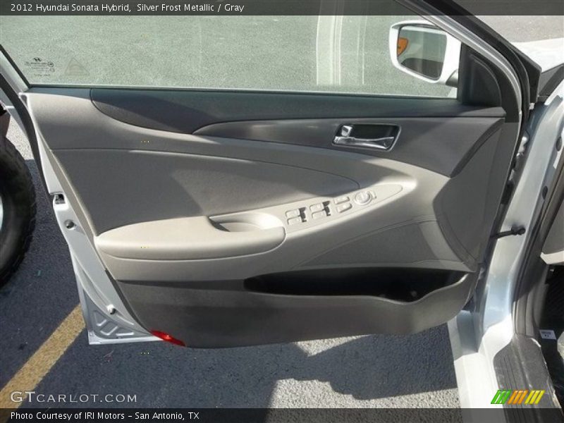 Silver Frost Metallic / Gray 2012 Hyundai Sonata Hybrid