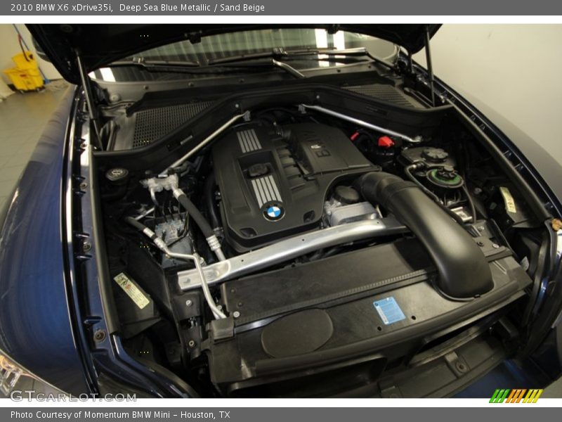 Deep Sea Blue Metallic / Sand Beige 2010 BMW X6 xDrive35i