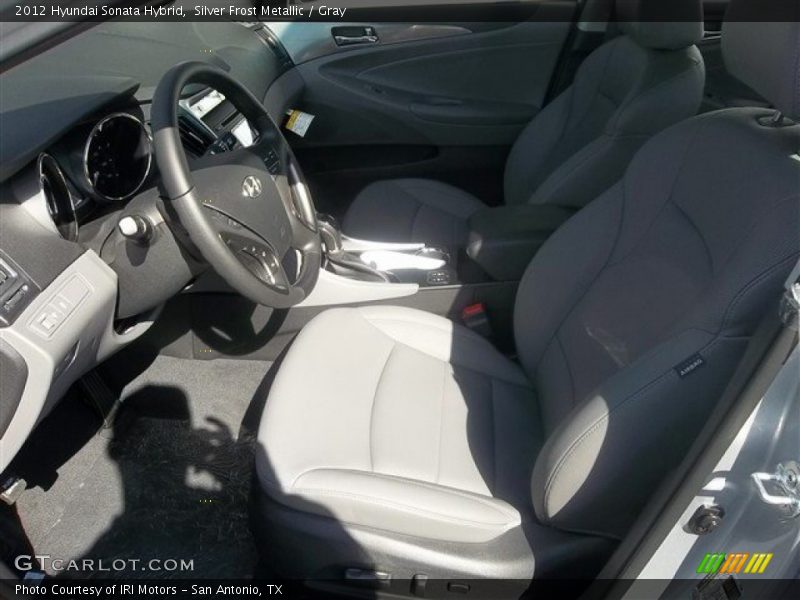Silver Frost Metallic / Gray 2012 Hyundai Sonata Hybrid