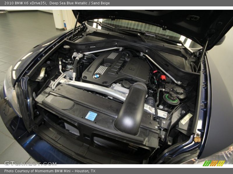Deep Sea Blue Metallic / Sand Beige 2010 BMW X6 xDrive35i