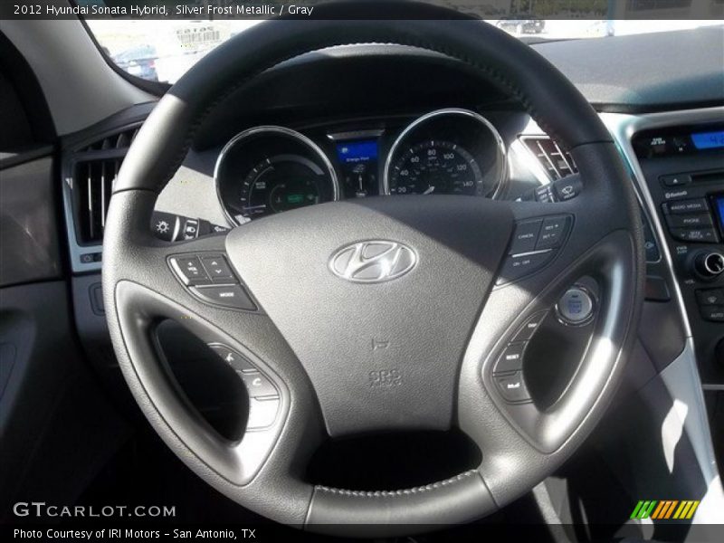 Silver Frost Metallic / Gray 2012 Hyundai Sonata Hybrid