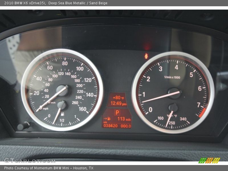 Deep Sea Blue Metallic / Sand Beige 2010 BMW X6 xDrive35i