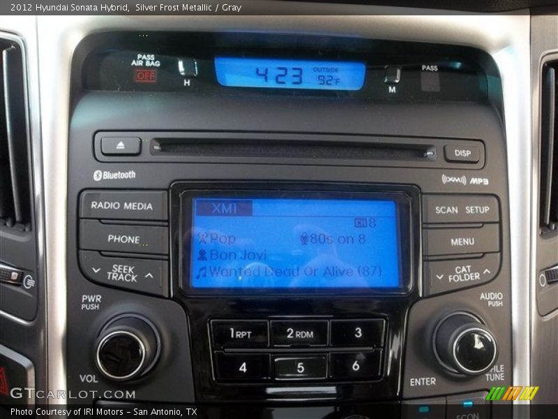 Silver Frost Metallic / Gray 2012 Hyundai Sonata Hybrid