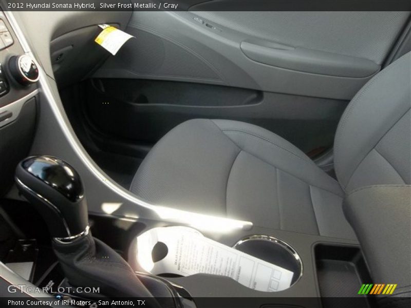 Silver Frost Metallic / Gray 2012 Hyundai Sonata Hybrid