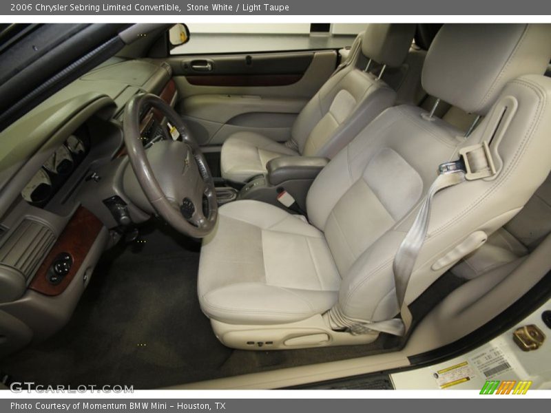 Front Seat of 2006 Sebring Limited Convertible