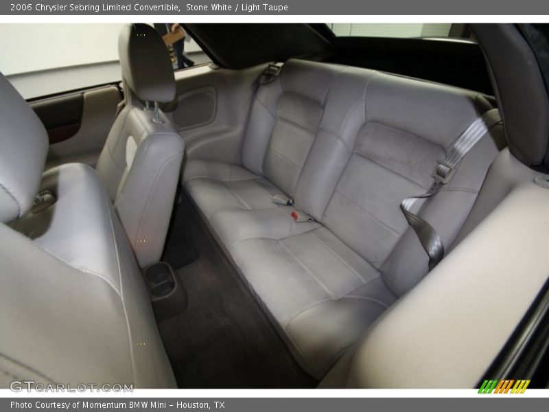 Rear Seat of 2006 Sebring Limited Convertible