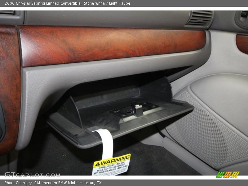 Stone White / Light Taupe 2006 Chrysler Sebring Limited Convertible