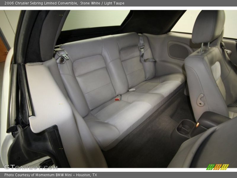 Rear Seat of 2006 Sebring Limited Convertible