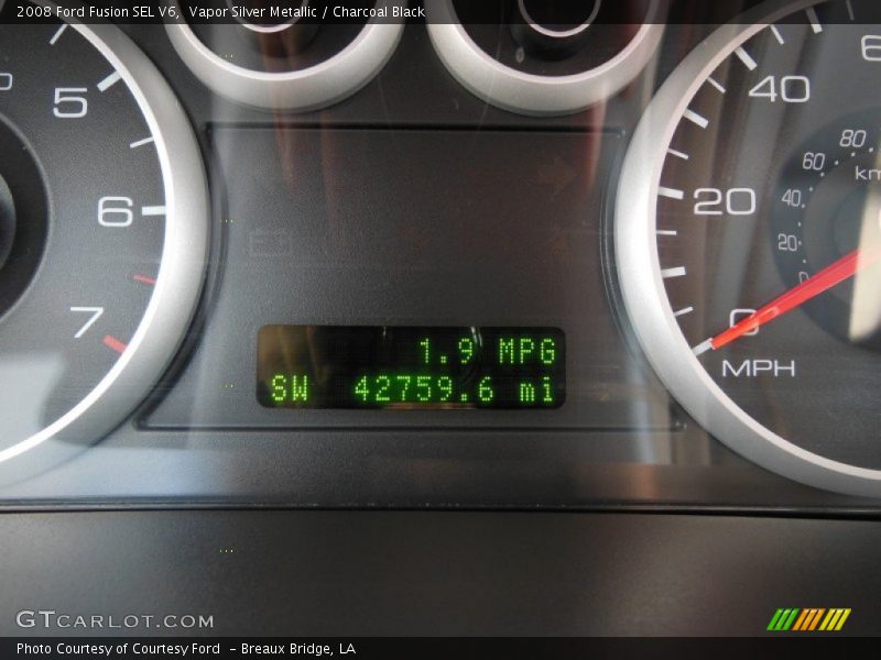 Vapor Silver Metallic / Charcoal Black 2008 Ford Fusion SEL V6