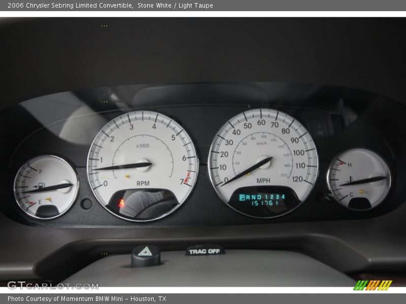  2006 Sebring Limited Convertible Limited Convertible Gauges