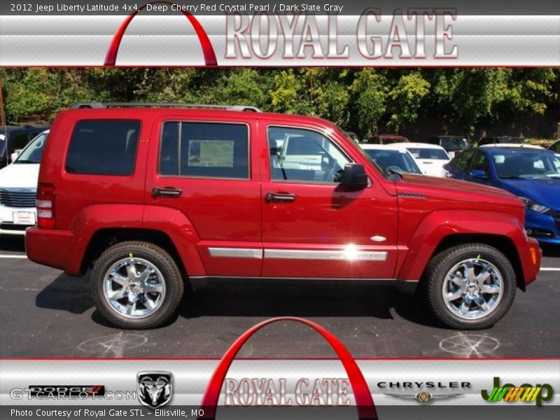 Deep Cherry Red Crystal Pearl / Dark Slate Gray 2012 Jeep Liberty Latitude 4x4