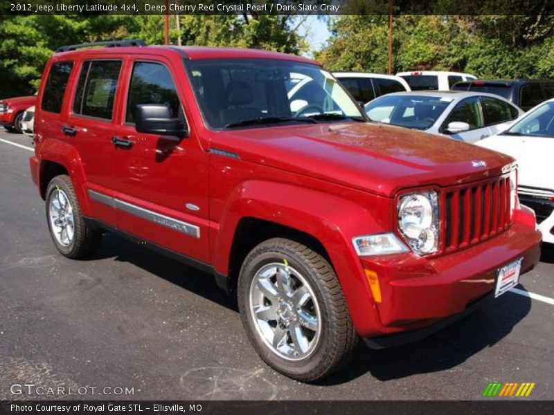 Deep Cherry Red Crystal Pearl / Dark Slate Gray 2012 Jeep Liberty Latitude 4x4
