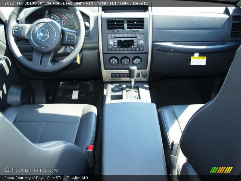 Deep Cherry Red Crystal Pearl / Dark Slate Gray 2012 Jeep Liberty Latitude 4x4