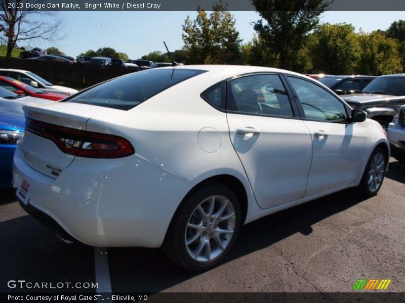 Bright White / Diesel Gray 2013 Dodge Dart Rallye
