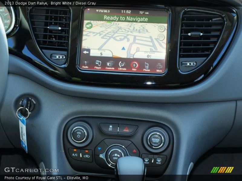 Bright White / Diesel Gray 2013 Dodge Dart Rallye