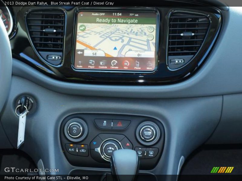 Blue Streak Pearl Coat / Diesel Gray 2013 Dodge Dart Rallye