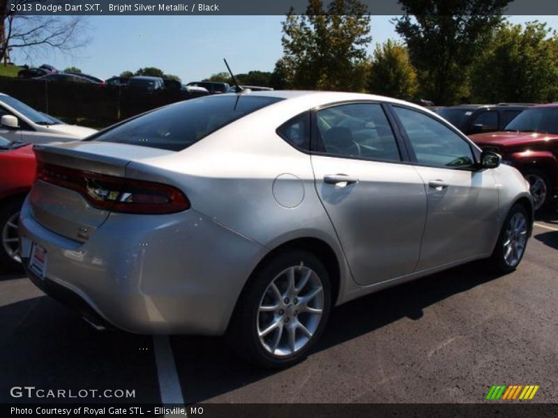 Bright Silver Metallic / Black 2013 Dodge Dart SXT