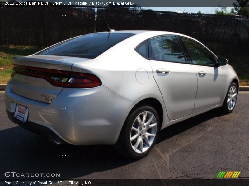 Bright Silver Metallic / Black/Light Diesel Gray 2013 Dodge Dart Rallye
