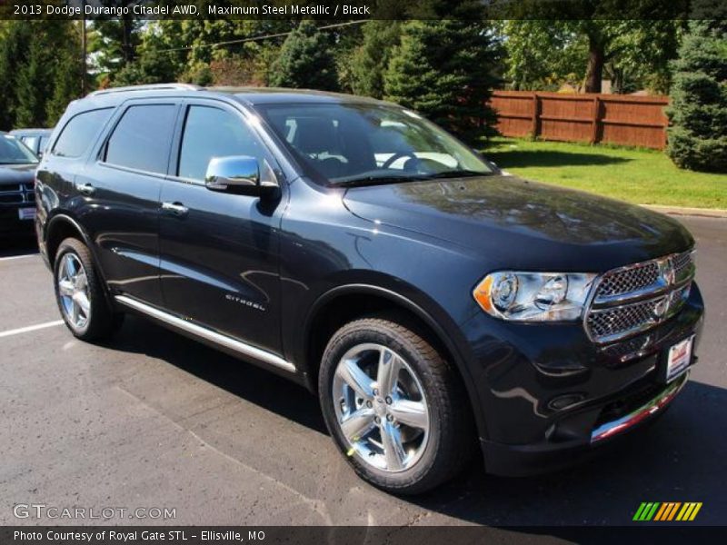 Maximum Steel Metallic / Black 2013 Dodge Durango Citadel AWD