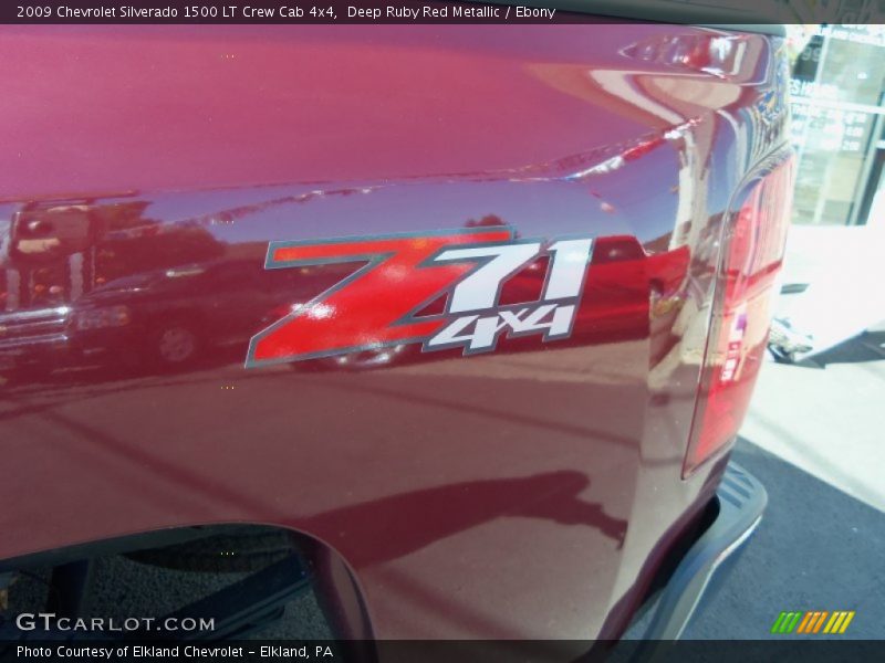 Deep Ruby Red Metallic / Ebony 2009 Chevrolet Silverado 1500 LT Crew Cab 4x4