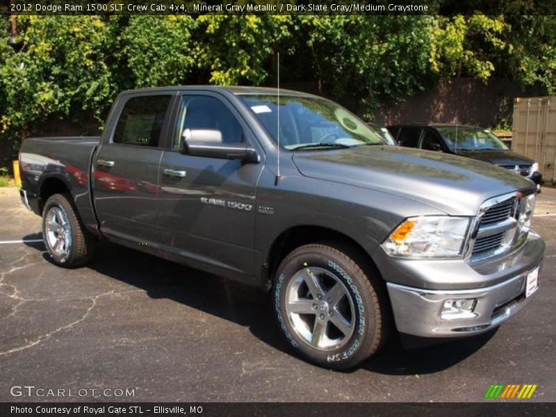 Mineral Gray Metallic / Dark Slate Gray/Medium Graystone 2012 Dodge Ram 1500 SLT Crew Cab 4x4
