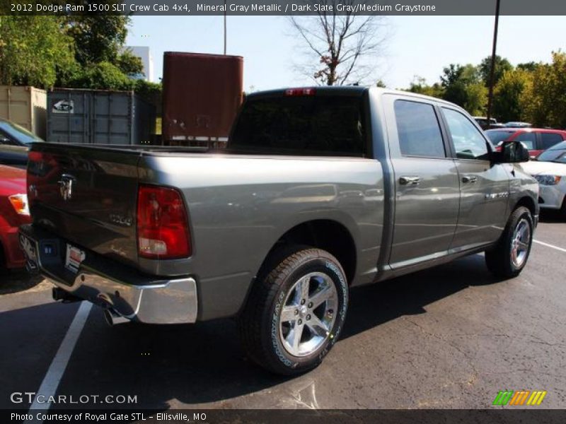 Mineral Gray Metallic / Dark Slate Gray/Medium Graystone 2012 Dodge Ram 1500 SLT Crew Cab 4x4