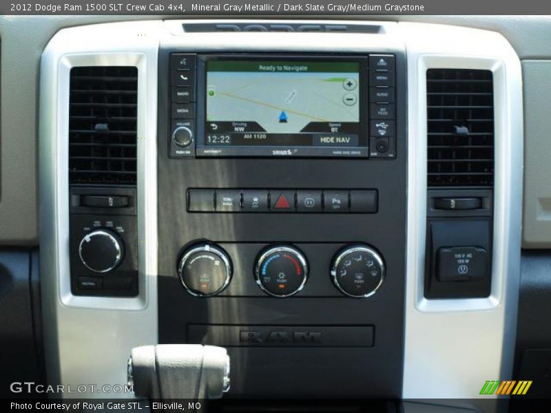 Mineral Gray Metallic / Dark Slate Gray/Medium Graystone 2012 Dodge Ram 1500 SLT Crew Cab 4x4
