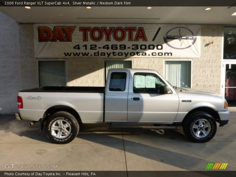 Silver Metallic / Medium Dark Flint 2006 Ford Ranger XLT SuperCab 4x4