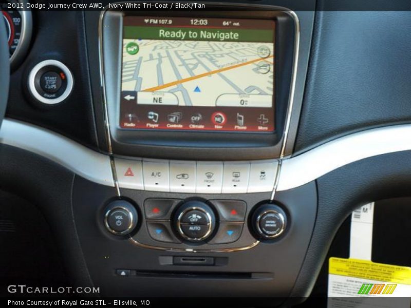 Controls of 2012 Journey Crew AWD
