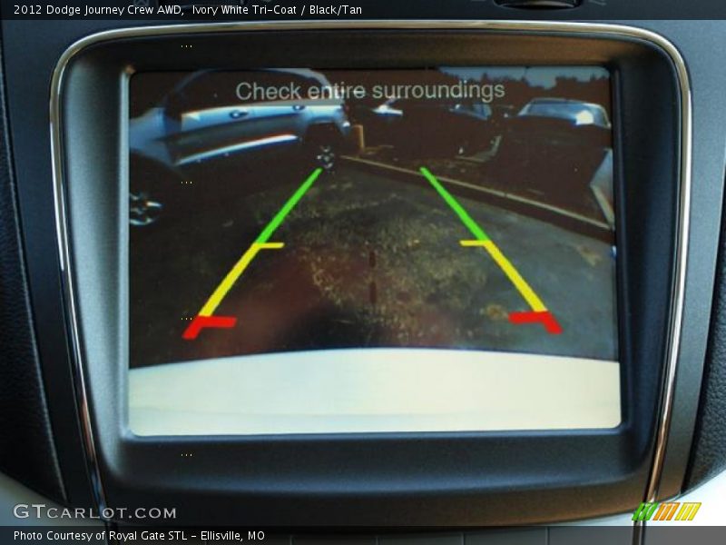 Ivory White Tri-Coat / Black/Tan 2012 Dodge Journey Crew AWD