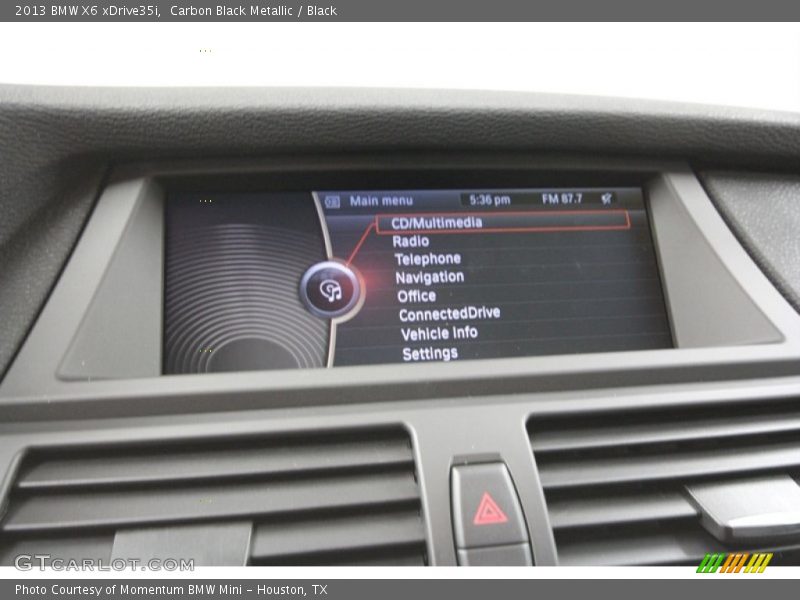 Carbon Black Metallic / Black 2013 BMW X6 xDrive35i