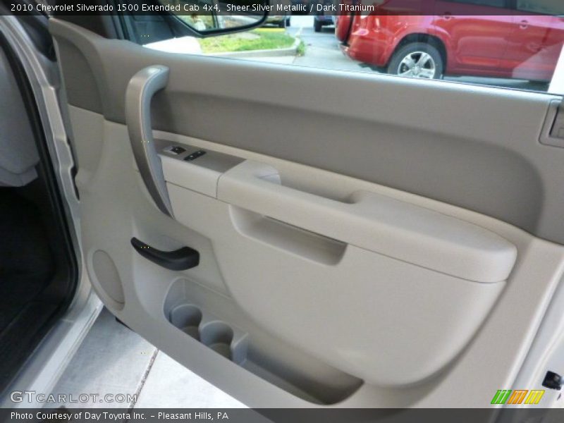 Sheer Silver Metallic / Dark Titanium 2010 Chevrolet Silverado 1500 Extended Cab 4x4